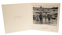 Lot 72 - HM Queen Elizabeth II - signed 1959 Christmas...