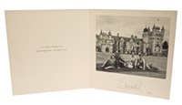 Lot 74 - HM Queen Elizabeth II - signed 1960 Christmas...