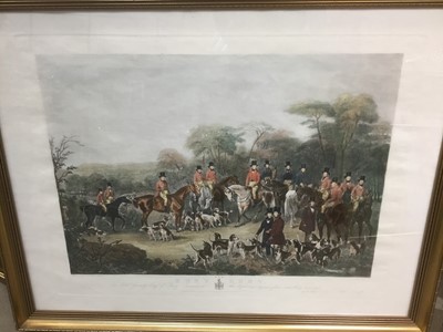 Lot 224 - Large 19th century engraving after C Agar of "Bury Hunt"