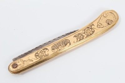 Lot 507 - Georgian Gold fruit knife