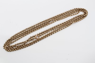 Lot 128 - Victorian gold belcher link chain