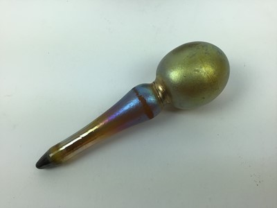 Lot 129 - Early 20th century Tiffany & Co Favrile iridescent glass scent bottle and stopper, circa 1910.