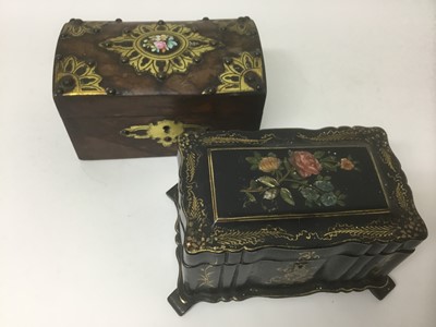 Lot 15 - Two Victorian tea caddies