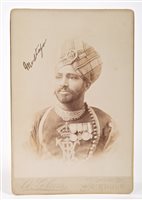 Lot 115 - A rare Victorian autographed cabinet albumen...
