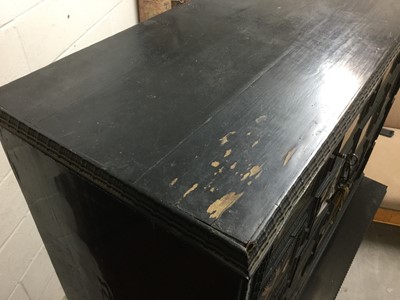 Lot 600 - Fine 18th century and later Italian pietra dura and ebonised cabinet on stand