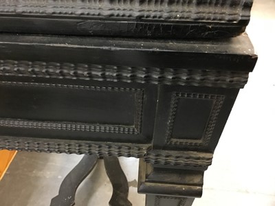 Lot 600 - Fine 18th century and later Italian pietra dura and ebonised cabinet on stand