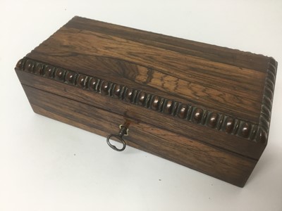 Lot 53 - Regency rosewood writing box