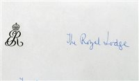Lot 135 - HM Queen Elizabeth The Queen Mother - two...