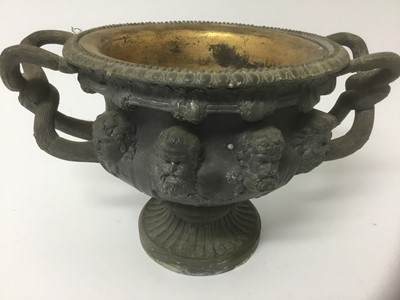 Lot 76 - Antique metal model of the Warwick vase