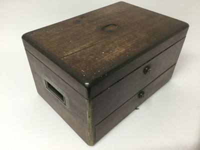 Lot 171 - Victorian mahogany jewellery box