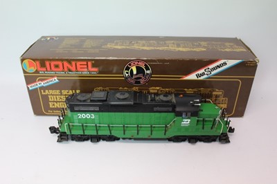 Lot 1497 - Railway Lionel Large Scale Steam Engine 8-85003, boxed.