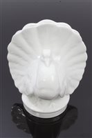Lot 384 - Victorian Mintons white glazed dove spill vase...