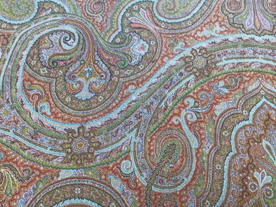 Lot 1962 - Victorian woven wool Paisley Dochalla shawl.