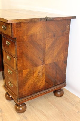 Lot 780 - Highly unusual oyster veneered desk