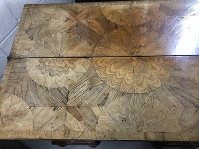 Lot 780 - Highly unusual oyster veneered desk
