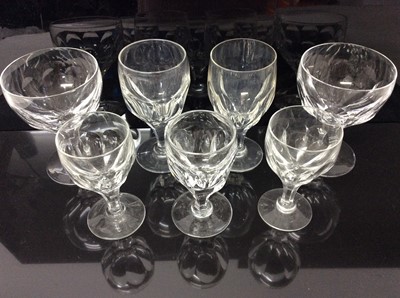 Lot 568 - Thomas Webb Royal Yacht pattern part table service - 31 pieces