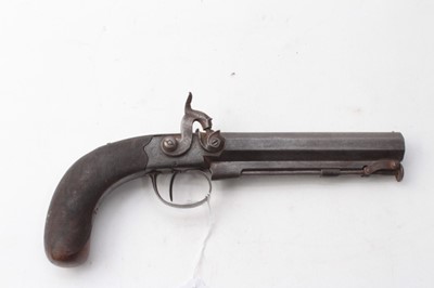 Lot 370 - Good quality Victorian Officers' percussion belt pistol by Martin Glasgow