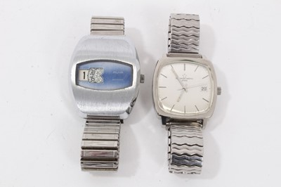 Lot 67 - Eterna-Matic 2002 stainless steel wristwatch and Avia Automatic wristwatch