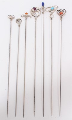 Lot 71 - Collection 7 Charles Horner silver hat pins
