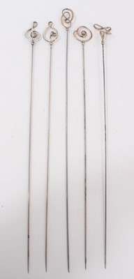 Lot 77 - Collection 5 Charles Horner silver hat pins