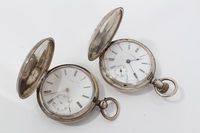 Lot 116 - Two full hunter pocket watches