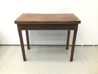 Lot 94 - George III mahogany card table