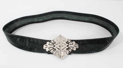 Lot 140 - Late Victorian silver nurses belt buckle