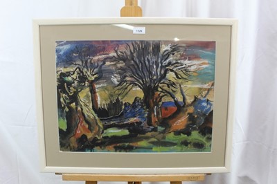 Lot 1129 - *Colin Moss, watercolour, fallen tree