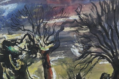 Lot 1129 - *Colin Moss, watercolour, fallen tree