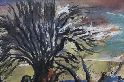 Lot 1129 - *Colin Moss, watercolour, fallen tree