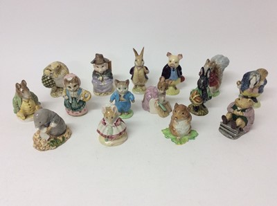 Lot 554 - Group of fifteen Royal Albert and Beswick Beatrix potter figures