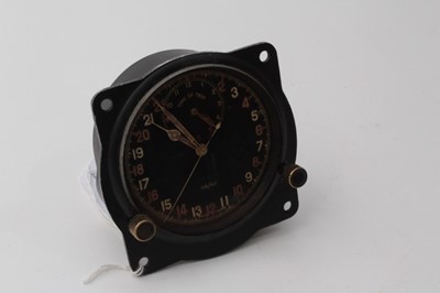 Lot 258 - Second World War Aircraft cockpit clock, dial marked MK IIIB, No. 2270 / 39, S Smith & Sons (MA) Ltd London, Ref. No. 6A / 839 SR/42, with Air Ministry Mark to rear of case.