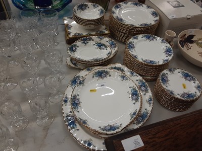 Lot 569 - Royal Albert Moonlight Rose pattern dinner service