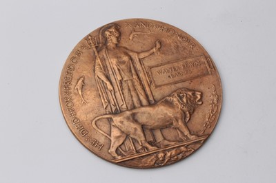 Lot 244 - First World War Memorial (Death) named to Walter Edwin Barnes