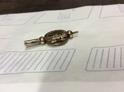 Lot 167 - Collection Victorian and later yellow metal watch key fobs