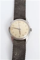 Lot 3343 - Gentlemen's steel Zenith wristwatch in...