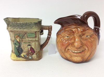 Lot 591 - Royal Doulton jug - Oliver Twist and a Royal Doulton character jug - John Barleycorn (2)