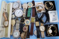 Lot 3345 - Quantity of vintage and modern wrist, pocket...