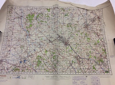 Lot 248 - Group of Second World War period maps of Great Britain to include Luton, England (South), The Border, Derby, Chatham & Maidstone, Portsmouth & Southampton, Torquay & Dartmouth, Kettering & Huntingd...