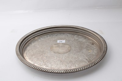 Lot 278 - Parachute Regiment Interest- presentation gallery tray