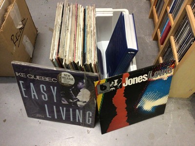 Lot 760 - Jazz LP records, approx 40 on the Blue Note label, including Freddie Hubbard, Jimmy Smith, Lee Morgan and Hank Mobley, together with Uncompromising Expression - Blue Note, Thames & Hudson