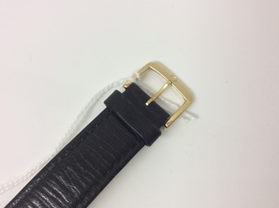 Lot 407 - 1960s gentlemens Omega 18ct gold Constellation wristwatch on omega black leather strap