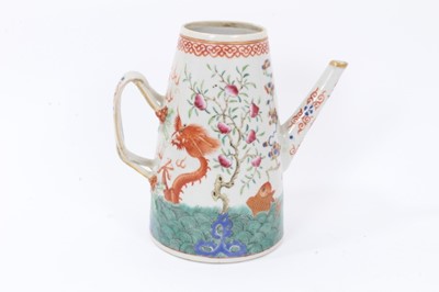 Lot 20 - Antique 19th century Chinese porcelain coffee pot