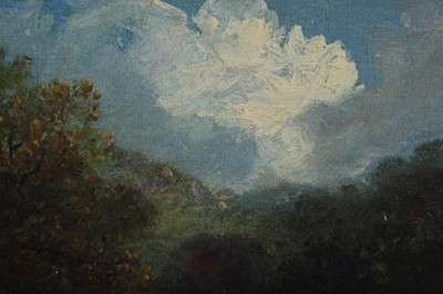 Lot 524 - Edward Robert Smythe (1810-1899) oil on canvas - The Picnic, signed, in gilt frame, 32cm x 47cm 
Provenance: Estate of the Late Jane Sumner