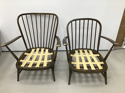 Lot 60 - Pair of Ercol elbow chairs