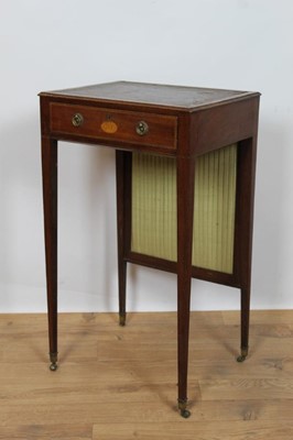 Lot 703 - Regency mahogany lady's work table