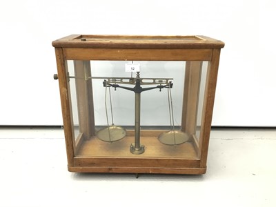 Lot 52 - Antique chemists balance scales