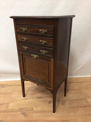 Lot 171 - Late Victorian mahogany music cabinet