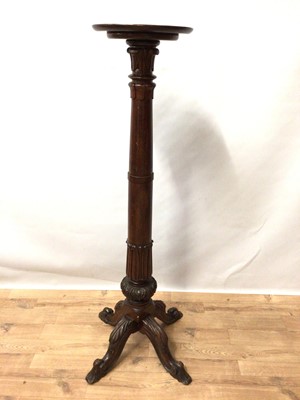 Lot 174 - Large mahogany torchere
