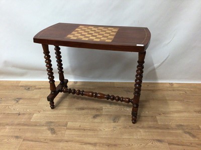 Lot 180 - Mahogany chess top games table